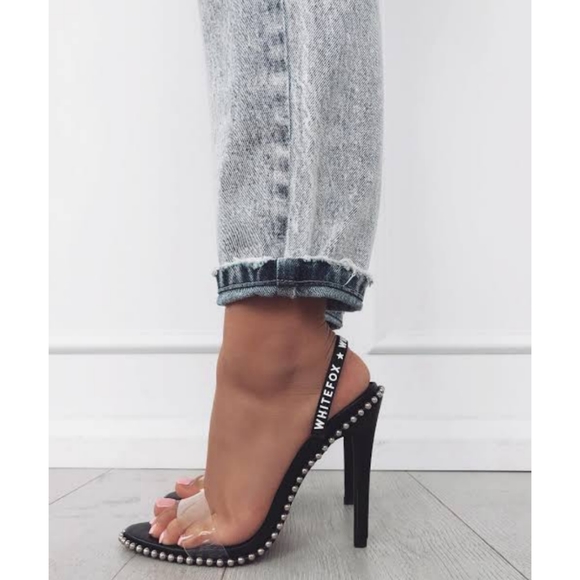 WHITE FOX Chaos studded heels *size 10* - Picture 3 of 11